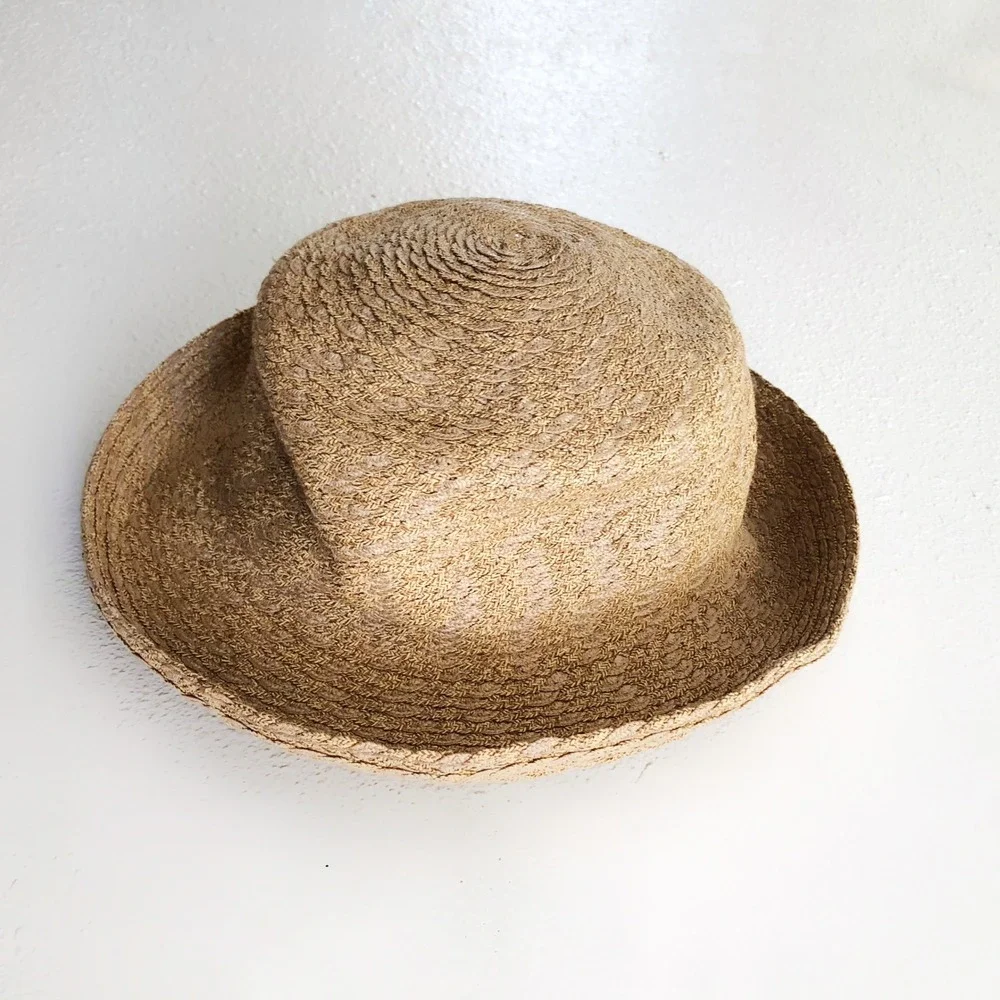 ERIC JAVITS Straw Squishee Fedora Hat - Picture 2 of 5